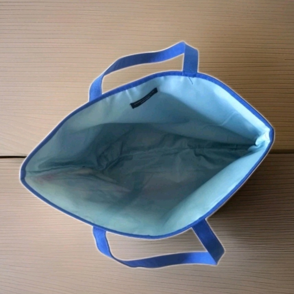 LANCOME Bon Voyage Paris Pink & Blue Tote Bag - Picture 2 of 5